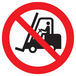 PANNEAU INTERDIT AUX VEHICULES INDUSTRIELS Ø180MM TALIAPLAST - 727251