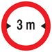 INTERDIT AUX VEHICULES DE PLUS DE 3.00M DE LARGE D180mm TALIAPLAST - 727280