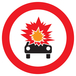 INTERDIT TRANSPORT PROD. EXPLOSIFS/INFLAmmABLES D.180mm TALIAPLAST - 727287