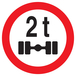 INTERDIT VEHICULES PESANT S/UN ESSIEU + DE 2 T. D.180mm TALIAPLAST - 727288