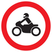 Panneau adhésif INTERDIT AUX MOTOS Ø180MM TALIAPLAST - 727293