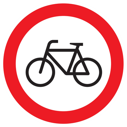 PANNEAU INTERDIT AUX VELOS Ø180MM TALIAPLAST - 727298