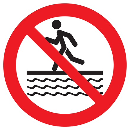 PANNEAU INTERDIT DE COURIR A PROXIMITE DU BASSIN Ø180MM TALIAPLAST - 727338