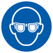 PANNEAU LUNETTES DE PROTECTION OBLIGATOIRES Ø180MM TALIAPLAST - 727501