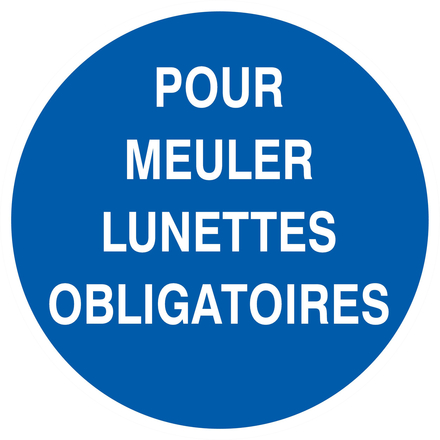 PANNEAU POUR MEULER LUNETTES OBLIGATOIRES Ø180MM TALIAPLAST - 727531