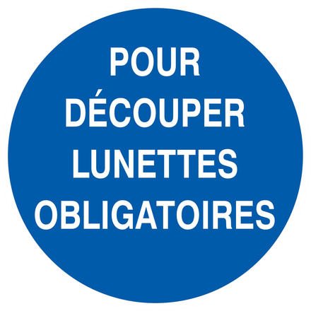 PANNEAU POUR DECOUPER LUNETTES OBLIGATOIRES Ø180MM TALIAPLAST - 727534