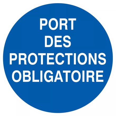 PANNEAU PORT DES PROTECTIONS OBLIGATOIRE Ø180MM TALIAPLAST - 727536
