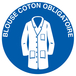 Panneau adhésif BLOUSE COTON OBLIGATOIRE Ø180MM TALIAPLAST - 727551