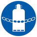 PANNEAU CHAINES BOUTEILLES DE GAZ OBLIGATOIRES Ø180MM TALIAPLAST - 727563