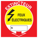 Extincteur feux electriques 200x200mm TALIAPLAST - 728121