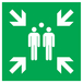 PANNEAU POINT DE RASSEMBLEMENT APRES EVACUATION 200X200MM TALIAPLAST - 728403