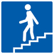 Panneau adhésif ESCALIER DESCENDANT 200X200MM TALIAPLAST - 728608