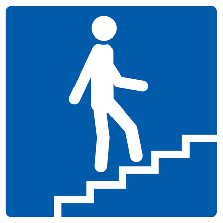 Panneau adhésif ESCALIER MONTANT 200X200MM TALIAPLAST - 728609