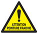 PANNEAU ATTENTION PEINTURE FRAICHE 300X300X300MM TALIAPLAST - 729306