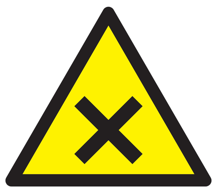 PANNEAU DANGER MATIERES NOCIVES OU IRRITANTES 300X300X300MM TALIAPLAST - 729314