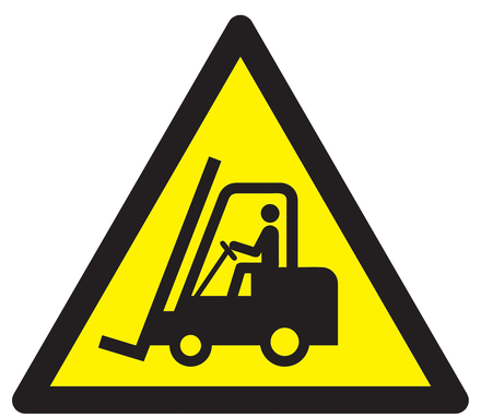 DANGER, CHAR. ELEVATEURS/VEH. INDUSTRIELS 300x300x300mm TALIAPLAST - 729316