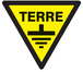 PANNEAU DANGER TERRE 300X300X300MM TALIAPLAST - 729324