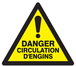 PANNEAU DANGER CIRCULATION D'ENGINS 300X300X300MM TALIAPLAST - 729331