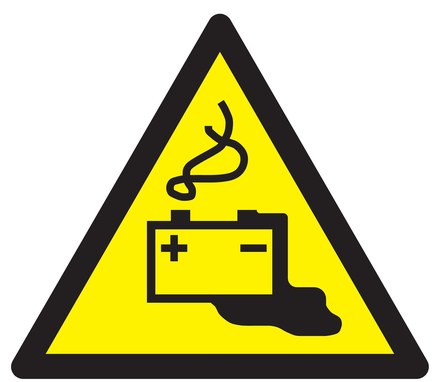 PANNEAU DANGER, CHARGE DE LA BATTERIE EN COURS 300X300X300MM TALIAPLAST - 729335