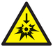 Panneau adhésif DANGER SODIUM OU POTASSIUM 300X300X300MM TALIAPLAST - 729344