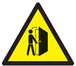 Danger attention a l'ouverture de porte 300x300x300mm TALIAPLAST - 729346