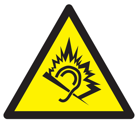 PANNEAU DANGER DU AU BRUIT 300X300X300MM TALIAPLAST - 729347