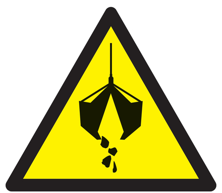 PANNEAU DANGER ENGIN DE LEVAGE 300X300X300MM TALIAPLAST - 729349