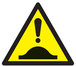 Panneau adhésif DANGER DOS D'ANE 300X300X300MM TALIAPLAST - 729363