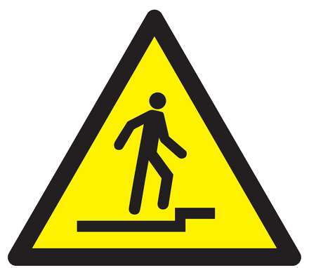 Panneau adhésif ACCES ACCIDENTE VERS LE HAUT 300X300X300MM TALIAPLAST - 729367