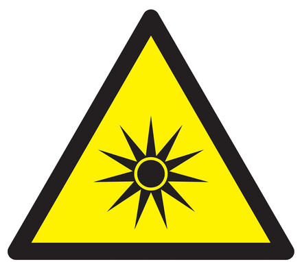 PANNEAU DANGER, RAYONNEMENT OPTIQUE 300X300X300MM TALIAPLAST - 729370