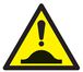 Panneau adhésif DANGER DOS D'ANE 100X100X100MM TALIAPLAST - 729901