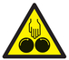 PANNEAU DANGER D'ECRASEMENT SOUS CYLINDRE 100X100X100MM TALIAPLAST - 729905