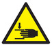 PANNEAU DANGER, ECRASEMENT DES MAINS 100X100X100MM TALIAPLAST - 729907