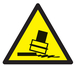 PANNEAU DANGER RISQUE DE BASCULEMENT 100X100X100MM TALIAPLAST - 729912