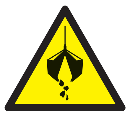 PANNEAU DANGER ENGIN DE LEVAGE 100X100X100MM TALIAPLAST - 729915