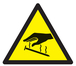 Panneau adhésif DANGER ELECTRICITE STATIQUE 100X100X100MM TALIAPLAST - 729926