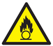 PANNEAU DANGER, SUBSTANCES COMBURANTES 100X100X100MM TALIAPLAST - 729930