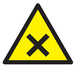 PANNEAU DANGER MATIERES NOCIVES OU IRRITANTES 100X100X100MM TALIAPLAST - 729933
