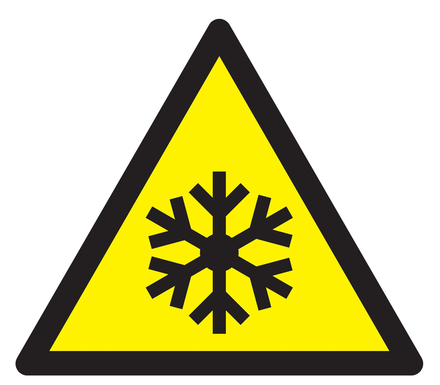 DANGER, BASSES TEMPERATURES COND° DE GEL 100X100X100mm TALIAPLAST - 729935