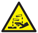 PANNEAU DANGER, SUBSTANCES CORROSIVES 100X100X100MM TALIAPLAST - 729940