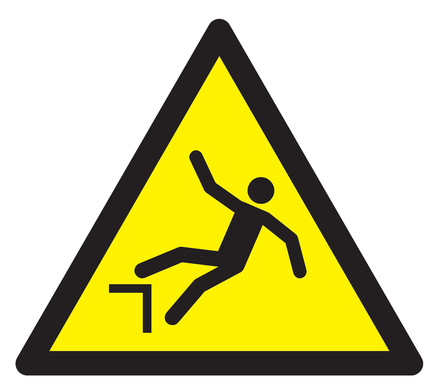 PANNEAU DANGER, CHUTE AVEC DENIVELLATION 100X100X100MM TALIAPLAST - 729942