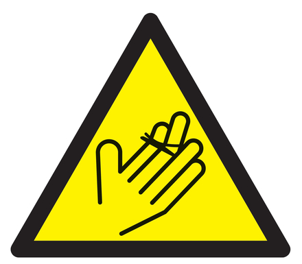 PANNEAU DANGER, ATTENTION A VOS MAINS 100X100X100MM TALIAPLAST - 729944