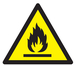 PANNEAU DANGER, MATIERES INFLAMMABLES 100X100X100MM TALIAPLAST - 729947