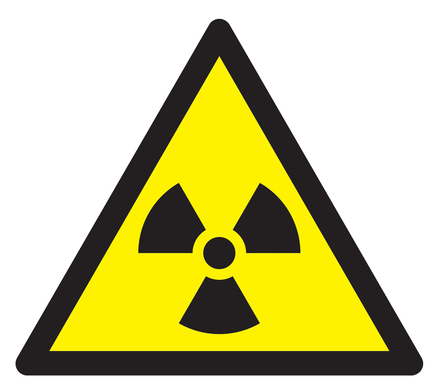 DANGER MAT. RADIOACTIVES//RAD° IONISANTES 100X100X100mm TALIAPLAST - 729948