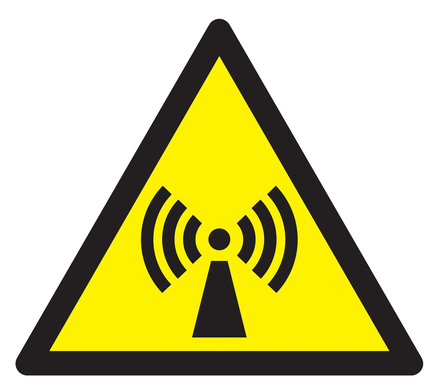 PANNEAU DANGER, RADIATIONS NON IONISANTES 100X100X100MM TALIAPLAST - 729949