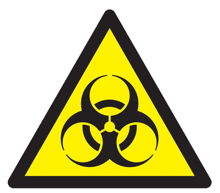 PANNEAU DANGER, RISQUE BIOLOGIQUE 100X100X100MM TALIAPLAST - 729950