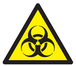 PANNEAU DANGER, RISQUE BIOLOGIQUE 100X100X100MM TALIAPLAST - 729950