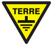 Panneau adhésif DANGER TERRE 100X100X100MM TALIAPLAST - 729953