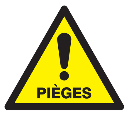 Danger pieges 100x100x100mm TALIAPLAST - 729957