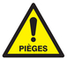 Danger pieges 100x100x100mm TALIAPLAST - 729957